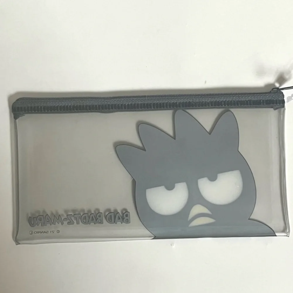 🆕 🎉 set of 2 clear zipper Sanrio pouches featuring Cinnamoroll & Bad Badtz-Maru
